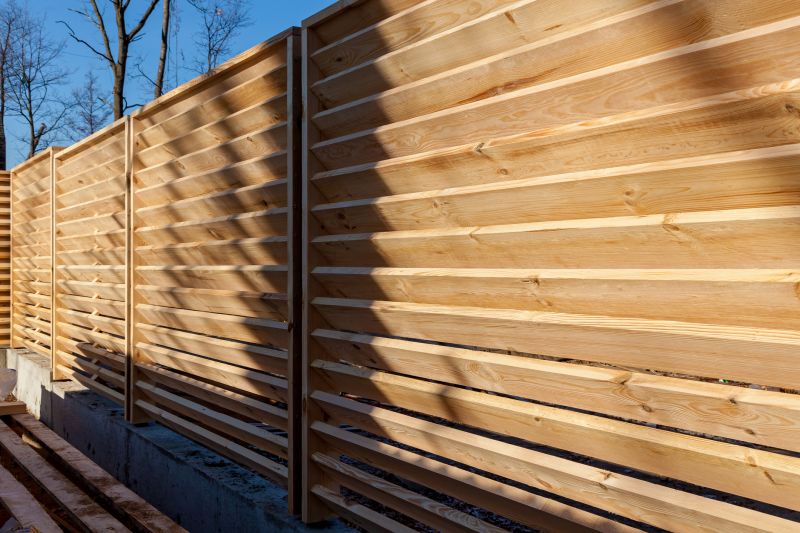 Wooden Dog Fence Installation